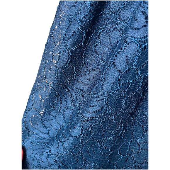Lane Bryant Lace Dress Size 16 Turquoise Twee Day Dress - Picture 3 of 7